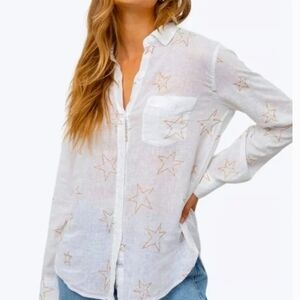 Rails Starstruck Charli Linen Blend Casual Button Down Shirt